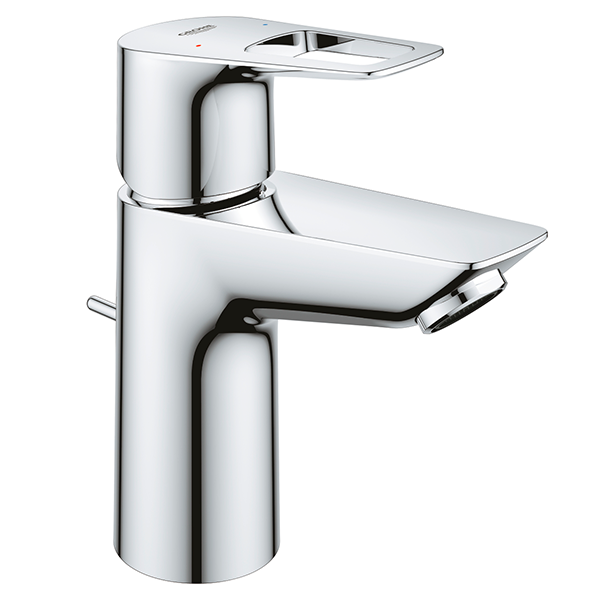 Смеситель для раковины с рычажным донным клапаном, размер S, хром Grohe BauLoop 23335001 | Сантехника в Алматы Смеситель для раковины с рычажным донным клапаном, размер S, хром Grohe BauLoop 23335001