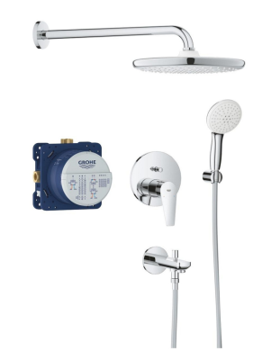 Душевая система со смесителем для ванны, встраиваемая, хром Grohe Eurosmart 25291000