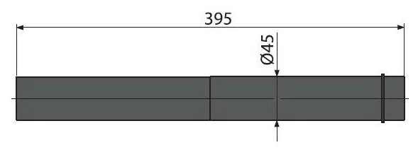 Патрубок для подвода воды к унитазу удлиненный Alcaplast M147
