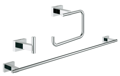 Набор аксессуаров, 3 предмета, хром Grohe Essentials Cube 40777001