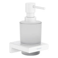 Дозатор жидкого мыла с держателем, белый Hansgrohe AddStoris 41745700