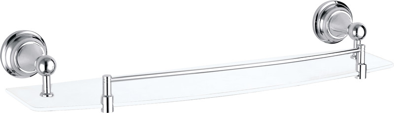 MKA0900/50 MORAVA Полочка стеклянная 500мм (хром)