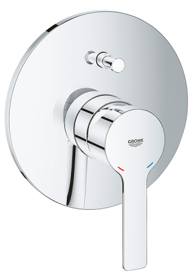 Смеситель для ванны, внешняя часть, встраиваемый, хром Grohe Lineare 19297001 