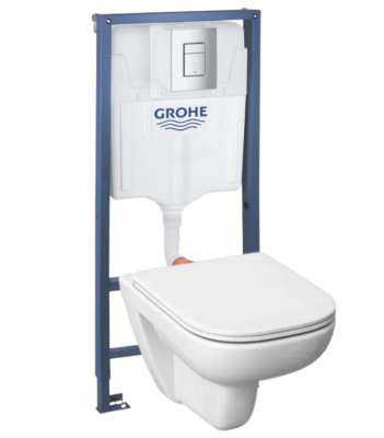 Комплект 4в1: Инсталляция c панелью смыва 38772001, унитаз с крышкой-сиденьем Jika Olymp K25092305