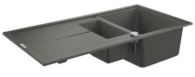 Мойка K400, композитная, с 1,5 чашей, 1000x500, серый гранит Grohe 31642AT0