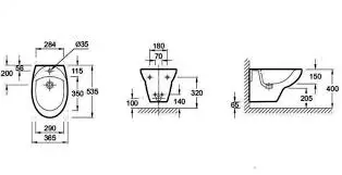 Биде подвесное, белое Patio/Ola Jacob Delafon E4189-00