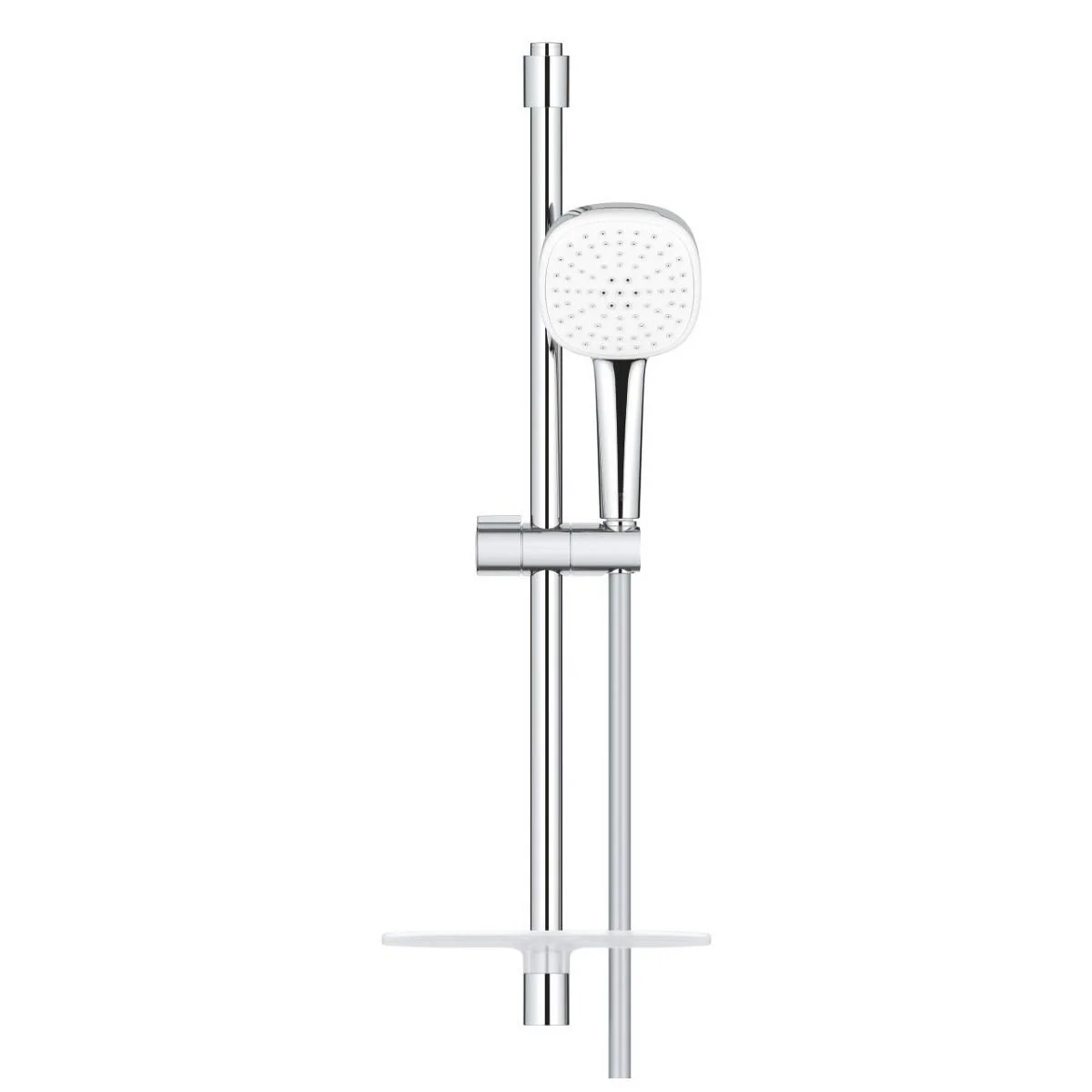 Душевой гарнитур 600, с полочкой, 2 вида струи, хром Grohe Tempesta Cube 110 26907003
