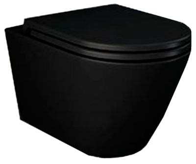 Унитаз подвесной, черный Rak Ceramics Feeling RST23504A Унитаз подвесной, черный Rak Ceramics Feeling RST23504A