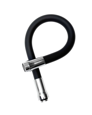 Излив гибкий для смесителя для кухни, черный/хром ESKO EH401BCr