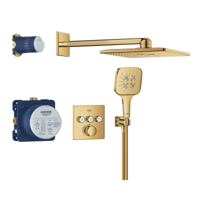 Душевая система встраиваемая, холодный рассвет глянцевый Grohe Rainshower 310 Cube 34864GL0 Душевая система встраиваемая, холодный рассвет глянцевый Grohe Rainshower 310 Cube 34864GL0