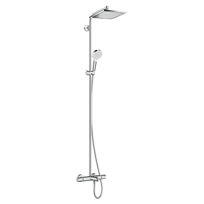 Душевая система с термостатом для ванны, хром Hansgrohe Crometta 240 Showerpipe 27298000