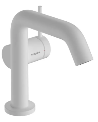 Смеситель для раковины 110, с донным клапаном, белый Hansgrohe Tecturis S 73323700