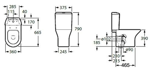 Унитаз напольный Roсa Leon 7342649000