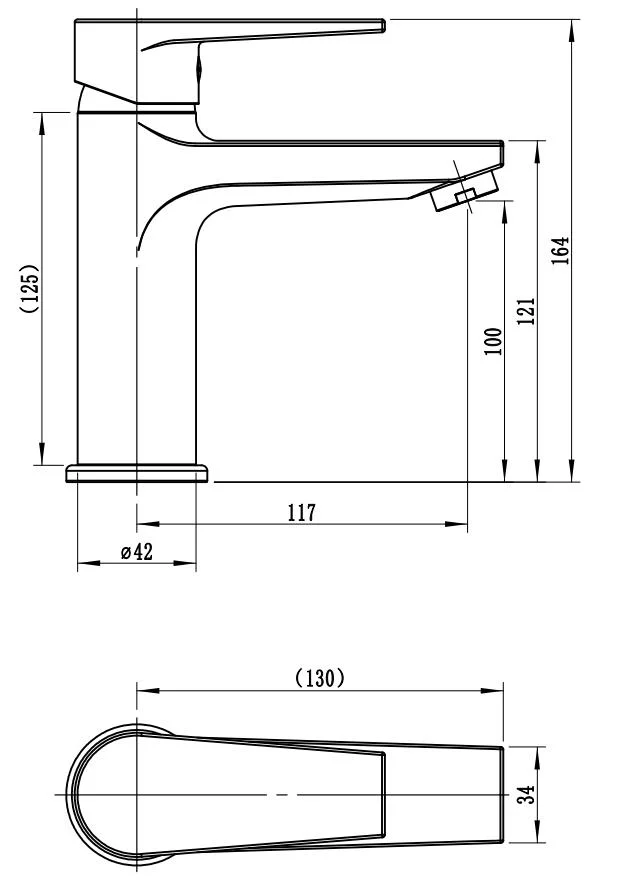Смеситель для раковины, черный ESKO Budapest Black BT26MB