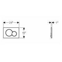 Панель смыва, хром Geberit Sigma01 115.770.21.5