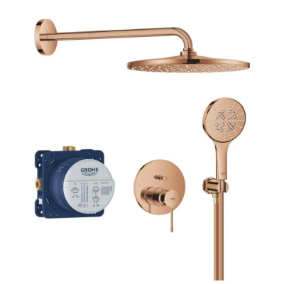 Душевая система встраиваемая, теплый закат глянцевый Grohe Essence 25287DA0 Душевая система встраиваемая, теплый закат глянцевый Grohe Essence 25287DA0