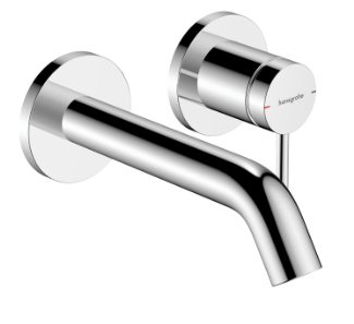 Смеситель для раковины, на 2 отверстия, хром Hansgrohe Tecturis S 73350000