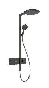 Душевая система с термостатом для душа, шлиф.черный хром Hansgrohe Raindance Alive S 2jet 24596340