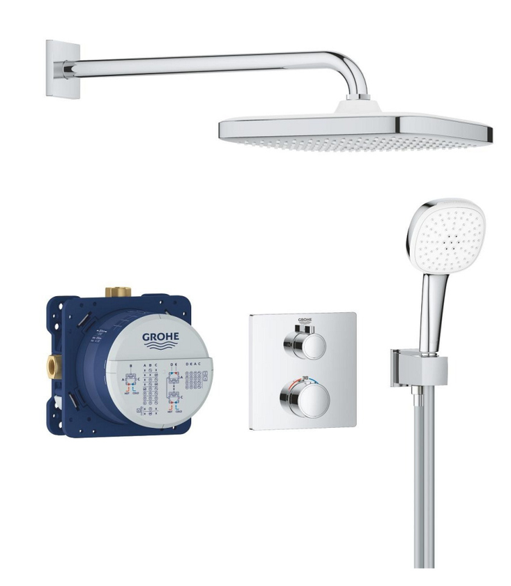Душевая система встраиваемая, хром Grohe Grontherm 34871000
