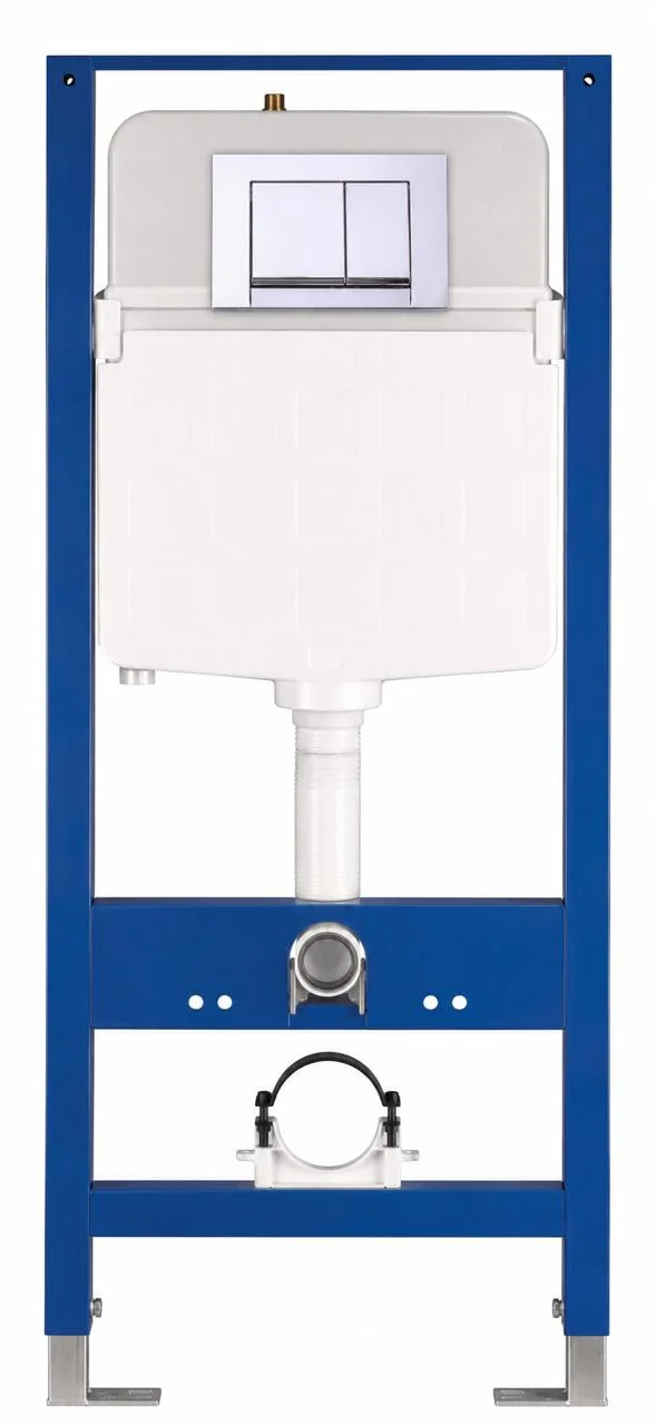 Инсталляция для подвесного унитаза, хром Nuca N5101P2902CH