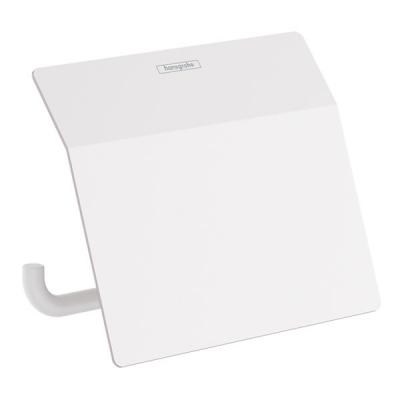 Держатель туалетной бумаги с крышкой, белый Hansgrohe AddStoris 41753700