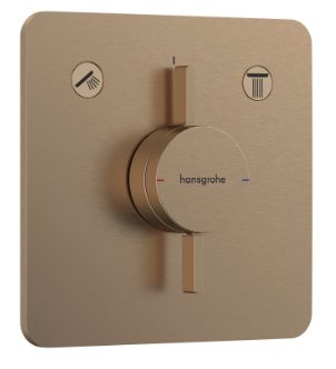 Смеситель для душа, встраиваемый, бронза Hansgrohe DuoTurn Q 75414140