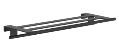 Полка для полотенец 661, с держателем, черный Hansgrohe AddStoris S 41781670