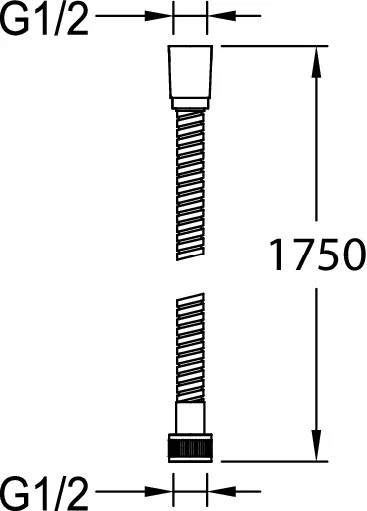 Душевой шланг 1750, хром Jacob Delafon E75204-CP