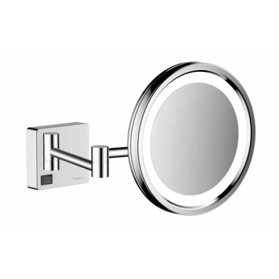 Зеркало косметическое с подсветкой, хром Hansgrohe AddStoris 41790000 Зеркало косметическое с подсветкой, хром Hansgrohe AddStoris 41790000