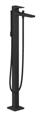 Смеситель для ванны, напольный, черный Hansgrohe Metropol 32532670 