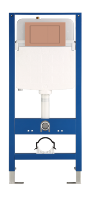 Инсталляция для подвесного унитаза, розовое золото Nuca N5108P2702RG