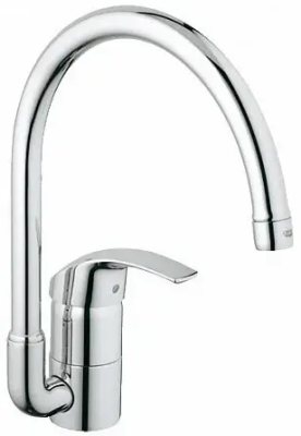 Смеситель для кухни, высокий излив, хром Grohe Eurosmart 32542001