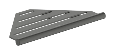 Полочка-корзинка, угловая, шлиф. черный хром Hansgrohe AddStoris S 41761340
