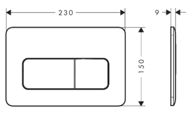 Панель смыва, черный Hansgrohe iFrame Original Q 66001670