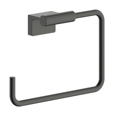 Держатель для полотенца, кольцевой, шлиф. черный хром Hansgrohe AddStoris S 41784340