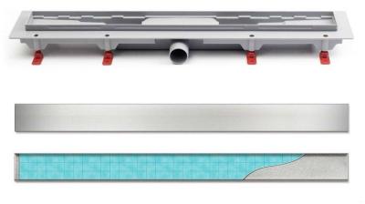 Трап линейный для пола, боковой слив MCH CH750/50K1