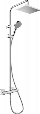 Душевая система с термостатом для душа, хром Hansgrohe Vernis Shape Showerpipe 26286000