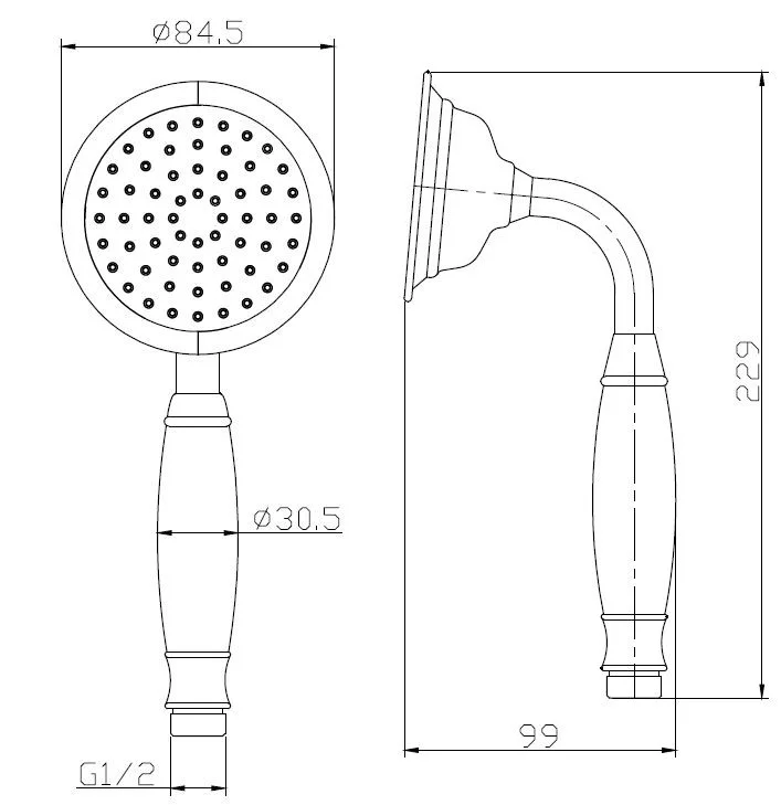 Ручной душ, бронза ESKO SSP950Br