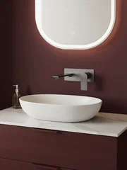 Смеситель для раковины, встраиваемый, оружейная сталь ESKO Ekaterinburg EK28GM