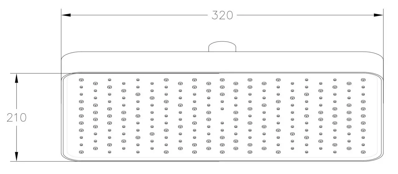 Верхний душ, хром ESKO TS300