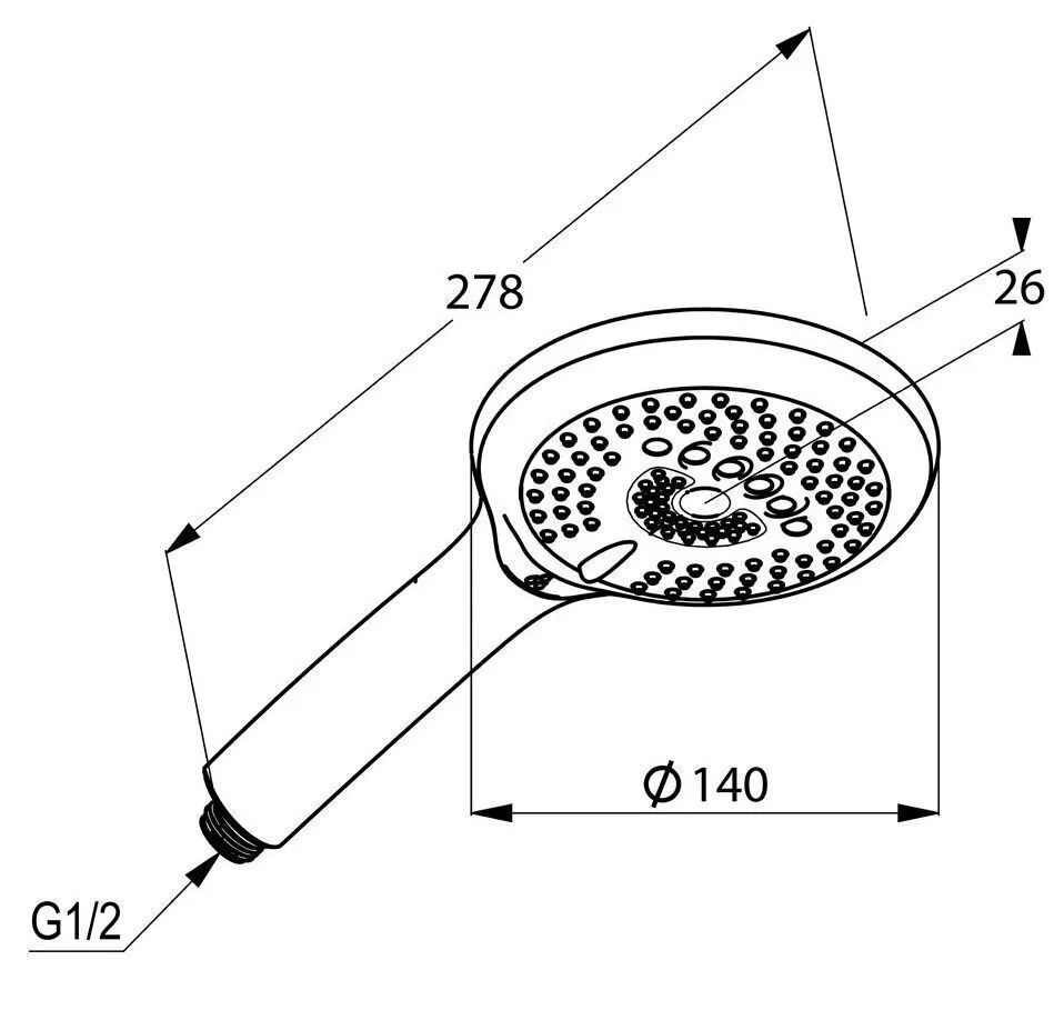 Ручной душ, хром Kludi Freshline 6790005-00