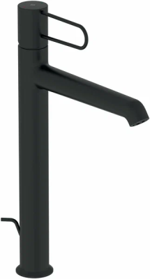 Смеситель для раковины с донным клапаном, черный Jacob Delafon Odeon Rive Gauche E21030-BL-BL