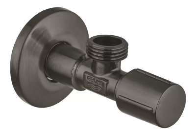 Вентиль угловой 1/2x1/2 для подключения смесителей, темный графит матовый Grohe 22041al0