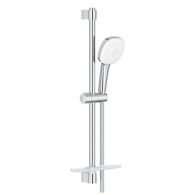 Душевой гарнитур 600, с полочкой, 2 вида струи, хром Grohe Tempesta Cube 110 26907003 Душевой гарнитур 600, с полочкой, 2 вида струи, хром Grohe Tempesta Cube 110 26907003