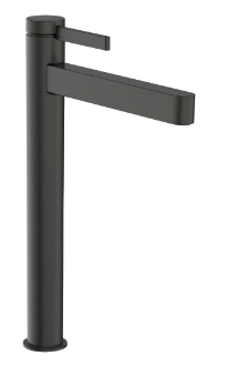 Смеситель для раковины с донным клапаном, шлиф. черный хром Hansgrohe Finoris 76070340
