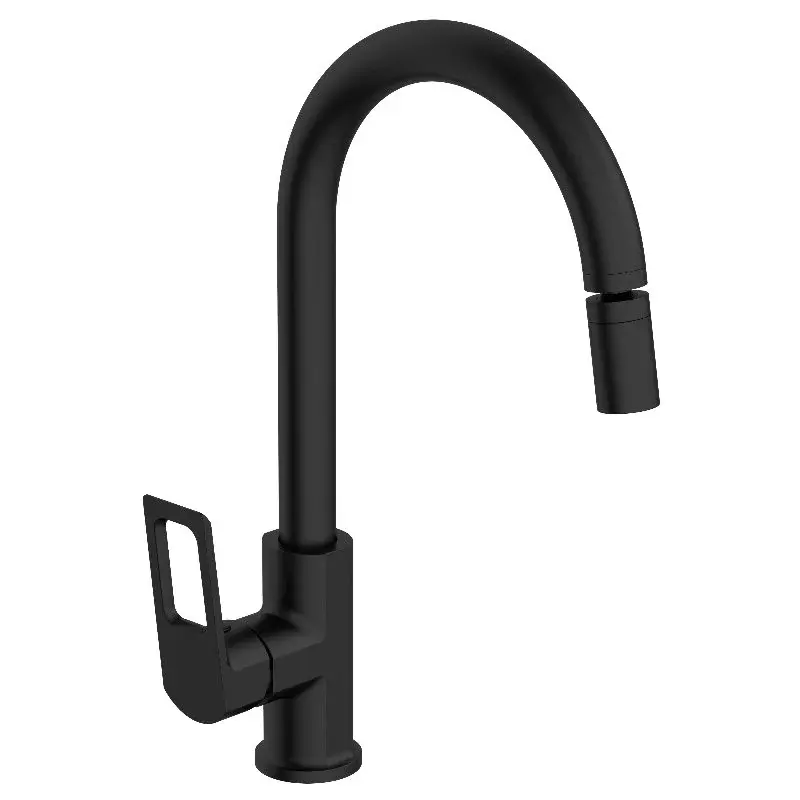 Смеситель для кухни, черный VODA Surf Black SF519BAR | интернет-магазин Sanstore Смеситель для кухни, черный VODA Surf Black SF519BAR