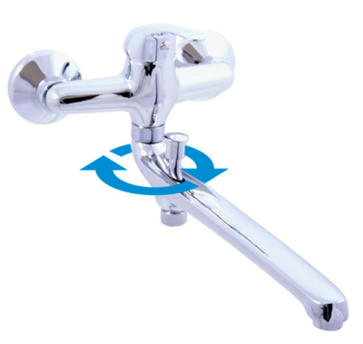 SA057.5 SAZAVA Смеситель для ванны (излив 292 мм) 