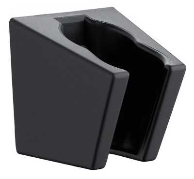 Держатель для душа, неповоротный, черный VODA D15Black