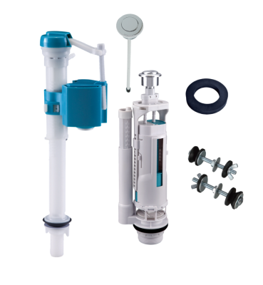 Выпускной комплект с двойной кнопкой, нижний подвод Nuca NA25041/2