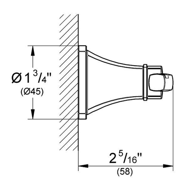 Крючок для банного халата, хром Grohe Grandera 40631000